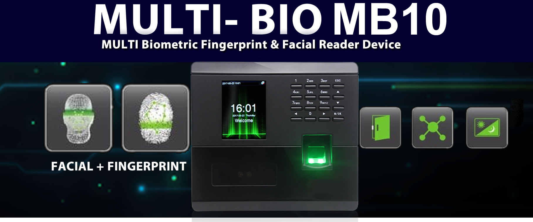 multi biometric Fingerprint reader device