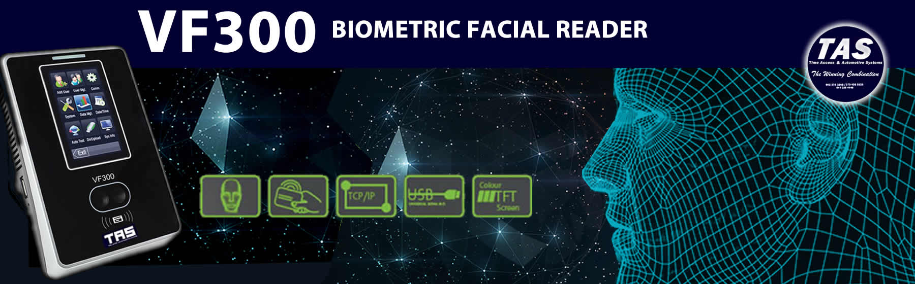 vf300 biometric-facial readers banner